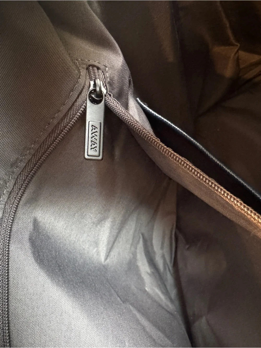 Away The Everywhere Bag blue saffiano leather weekender travel duffel bag